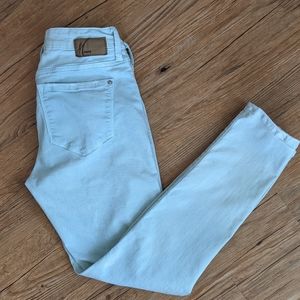Mavi Jeans Co Womens Jeans Alexa Mid Rise Skinny Zip Fly Denim Seafoam Size 28.